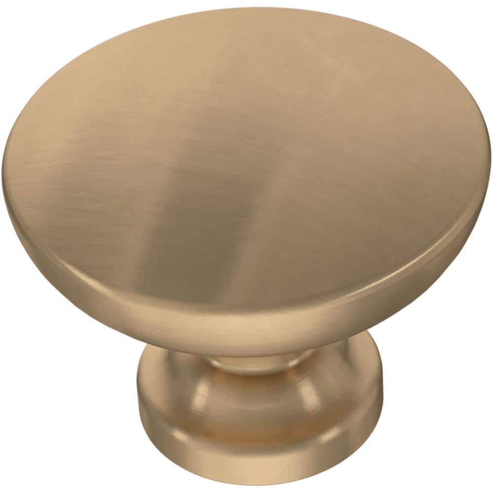 Champagne Bronze Round Cabinet Knobs with Mounting Hardware