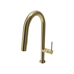 Tronto 2.0 Single Handle Pull Down Sprayer Kitchen Faucet in Brushed Gold