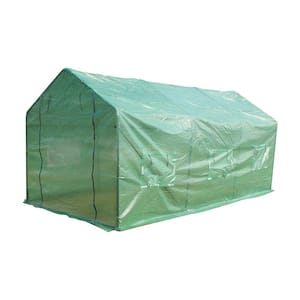 83 in. W x 179 in. D x 83 in. H Heavy-Duty Greenhouse Plant Gardening Spiked Greenhouse Tent
