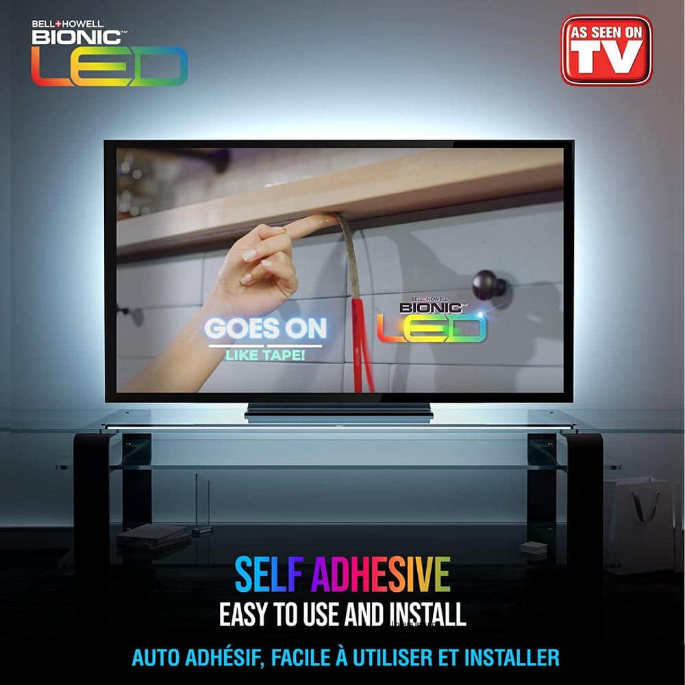 12ft Color-Changing LED Tape Light with Remote Control