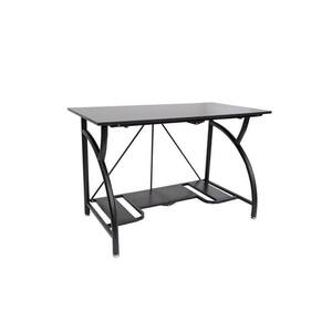 6.25 in. Black Multi Purpose Folding Office Furniture Computer Table Desk (2-Pack)