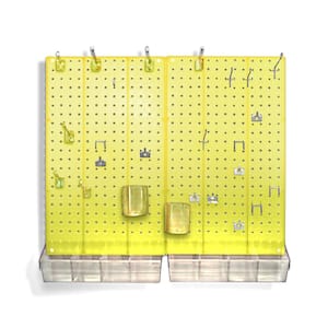 22 in. H x 27 in. W x 0.125 D Styrene Pegboard Kit (70-Pieces)
