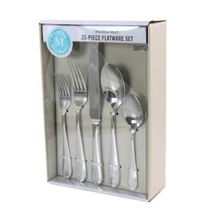 Sutton 20-Piece Stainless Steel Flatware Set