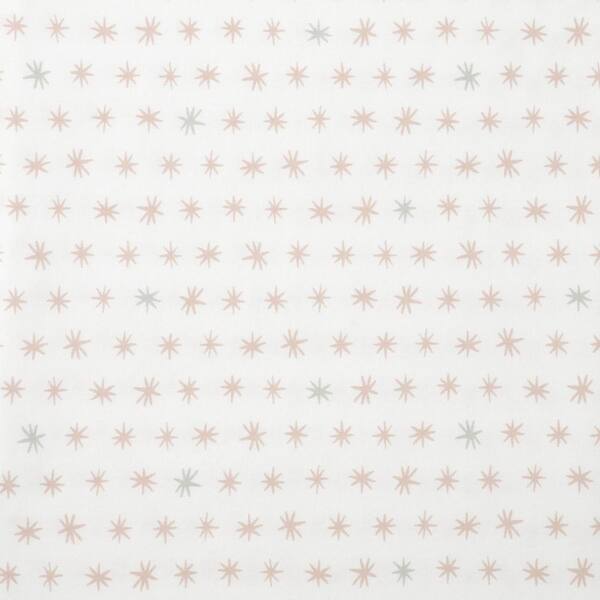 The Company Store Company Kids Ditsy Star Pink Organic Cotton Percale Full Sheet Set