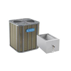 MX 4-Ton 46,000 BTU 14 SEER Split System A/C Condenser R410A and Downflow Cased Evaporator Coil