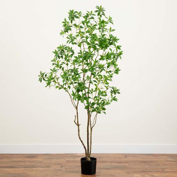 Nearly Natural 7 ft. Artificial Minimalist Japanese Pieris Tree