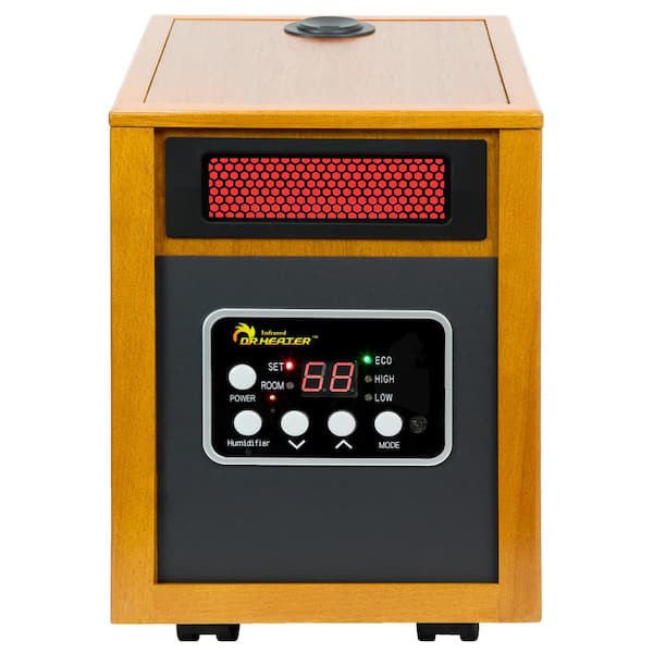 Dr Infrared Heater 1500-Watt Infrared Portable Space Heater with Humidifier and Dual Heating System
