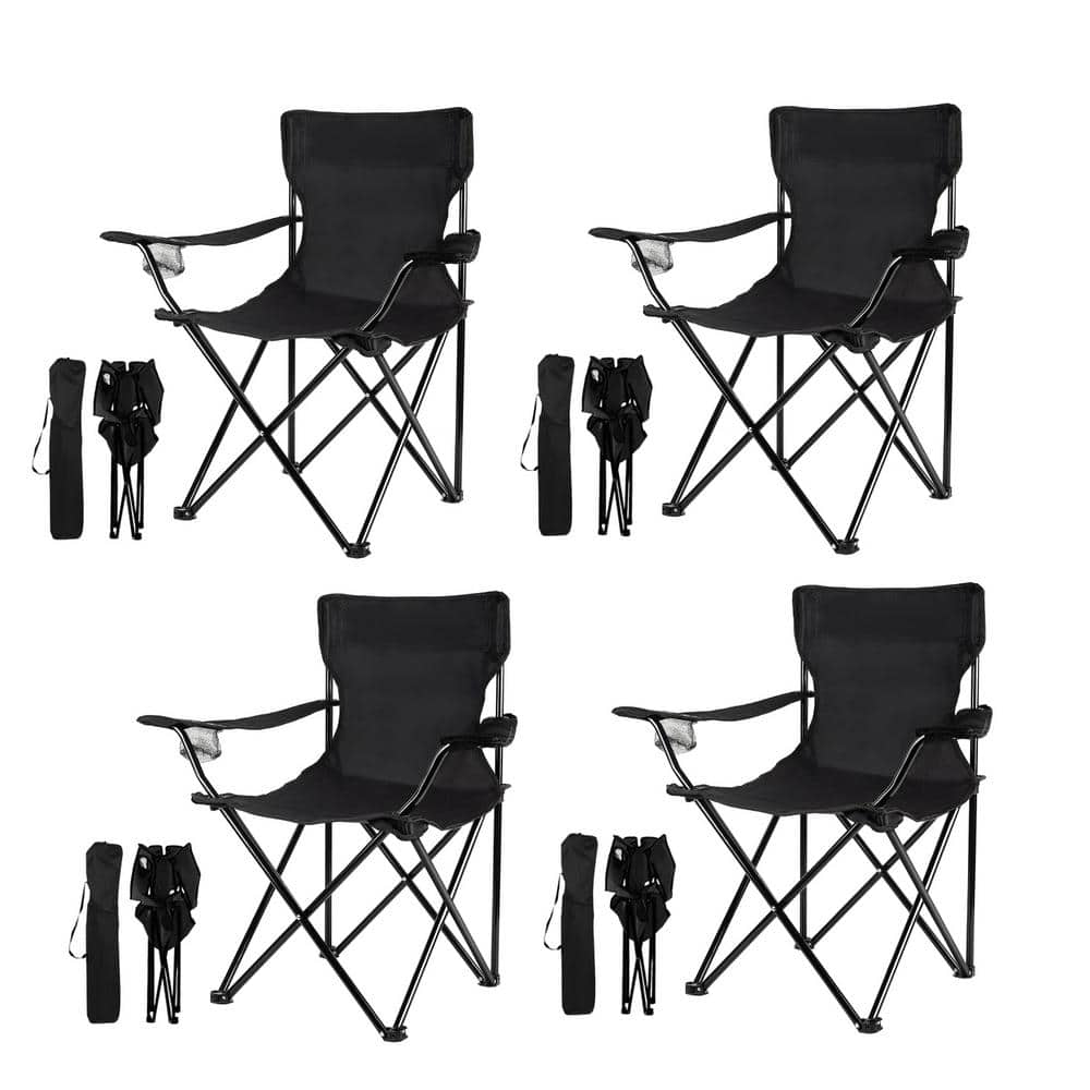 TIRAMISUBEST TAdventurer Lightweight Folding Camping Chair Black (Set of 4) 199891549 The