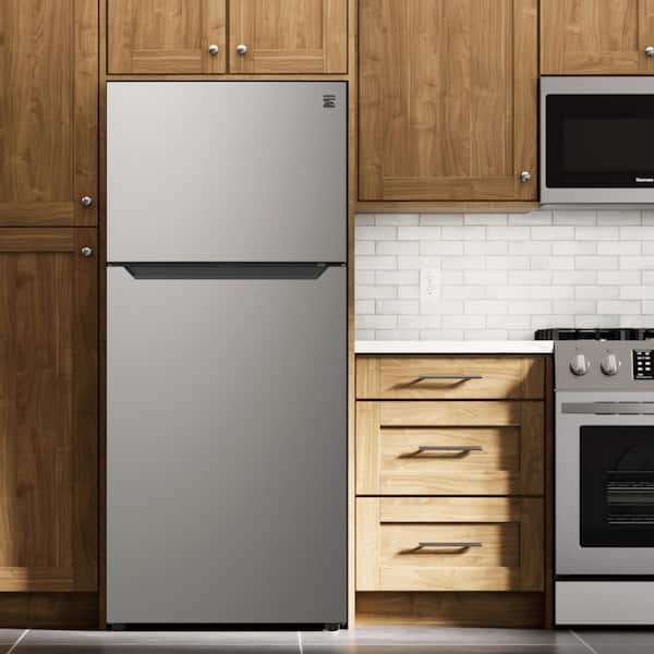 KENMORE 30 in. 18.1 Cu Ft Top Mount Refrigerator, Metallic Steel