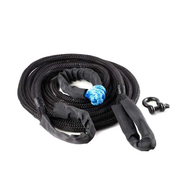 3 /4 in. x 20 ft. Kinetic Recovery Rope with Soft Shackle and D-Ring Shackle, 17100 lbs. Recovery Rope Kit