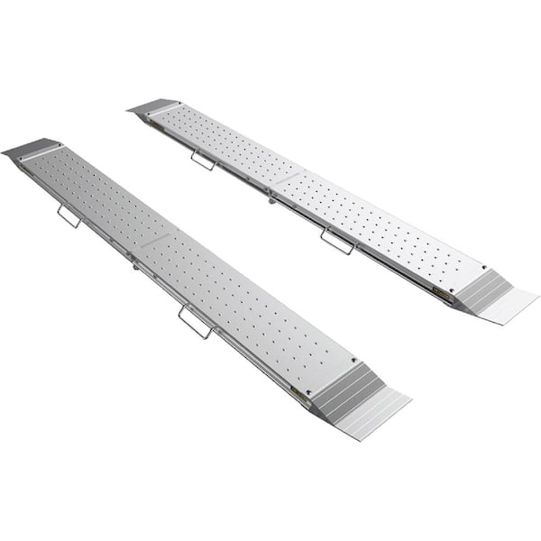 MetalTech 96 in. x 10 in. Portable Aluminum Ramps for Bike, Motorcycle and ATV, Loading Ramp for Pickup Truck and Trailer, 2-Pack