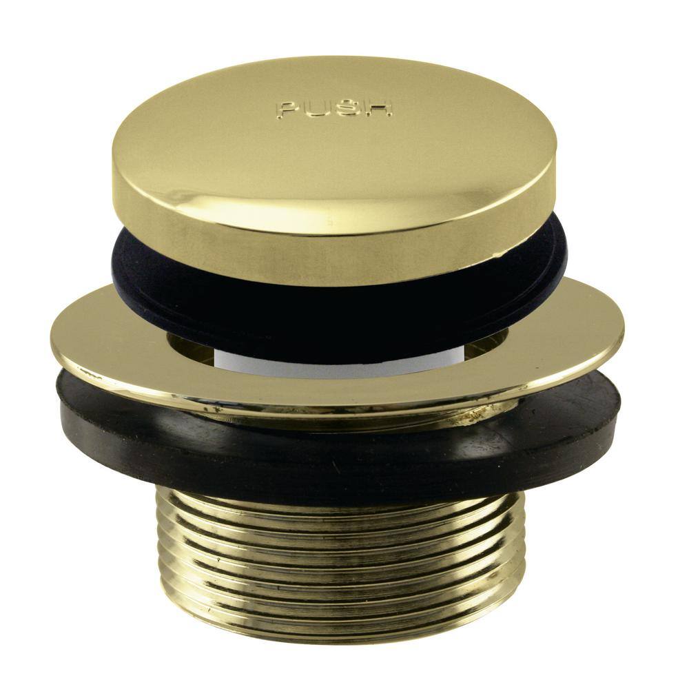 Polished Brass 23" Tip-Toe Bathtub Drain Assembly with Overflow