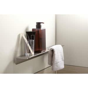 Choreograph 14 in. W Floating Shower Shelf in Bright Polished Silver
