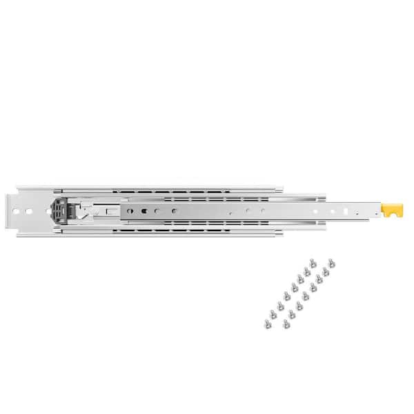 Full Extension Drawer Slides 36 in. Carbon Steel, Side Mount Heavy Duty Drawer Slides, 1-Pair for 500 lbs. 2025 Upgrade