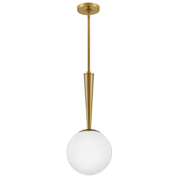 LARK - Izzy 1-Light Lacquered Brass Globe Pendant Light