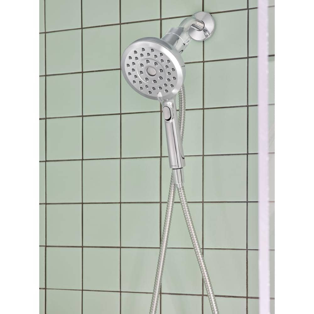 Chrome Multi-Head Handheld Shower with Magnetix Docking