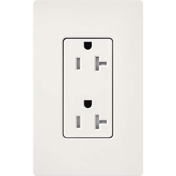 Claro 20-Amp Tamper-Resistant Duplex Receptacle, Architectural White (SCRS-20-TR-RW)
