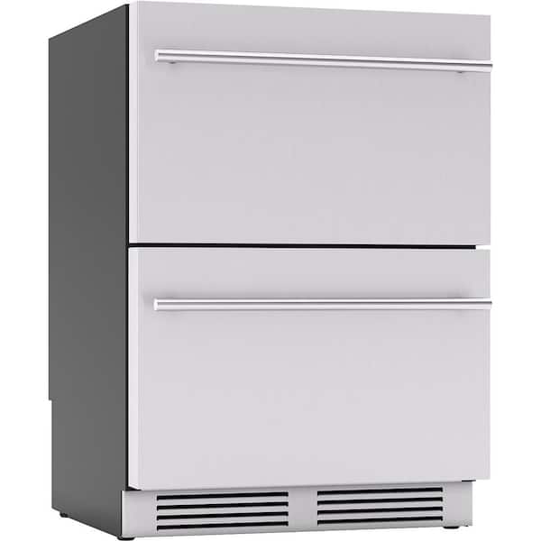 Zephyr Presrv 5.4 cu. ft. Stainless Steel Single Zone Refrigerator Drawers  PRRD24C1AS - The Home Depot