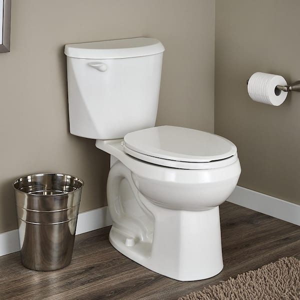 American Standard Reliant Complete 2-piece 1.28 GPF Single Flush Round Toilet with Supply Line in White