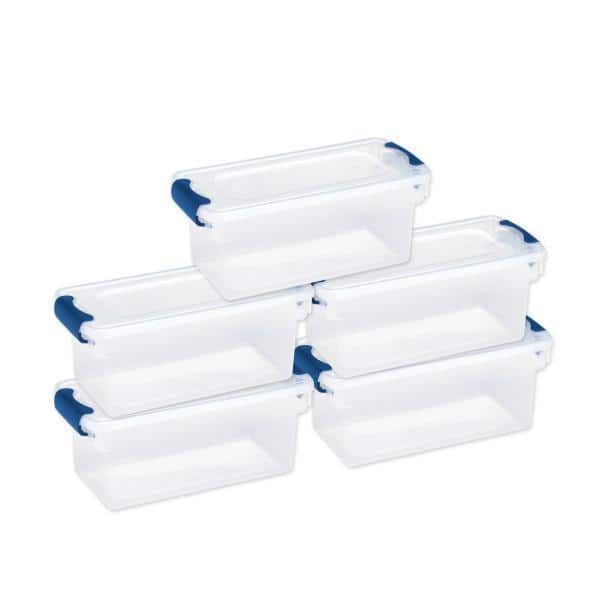 STORi 10-Piece Stackable Clear Drawer Organizer Set. Assorted Size Tra