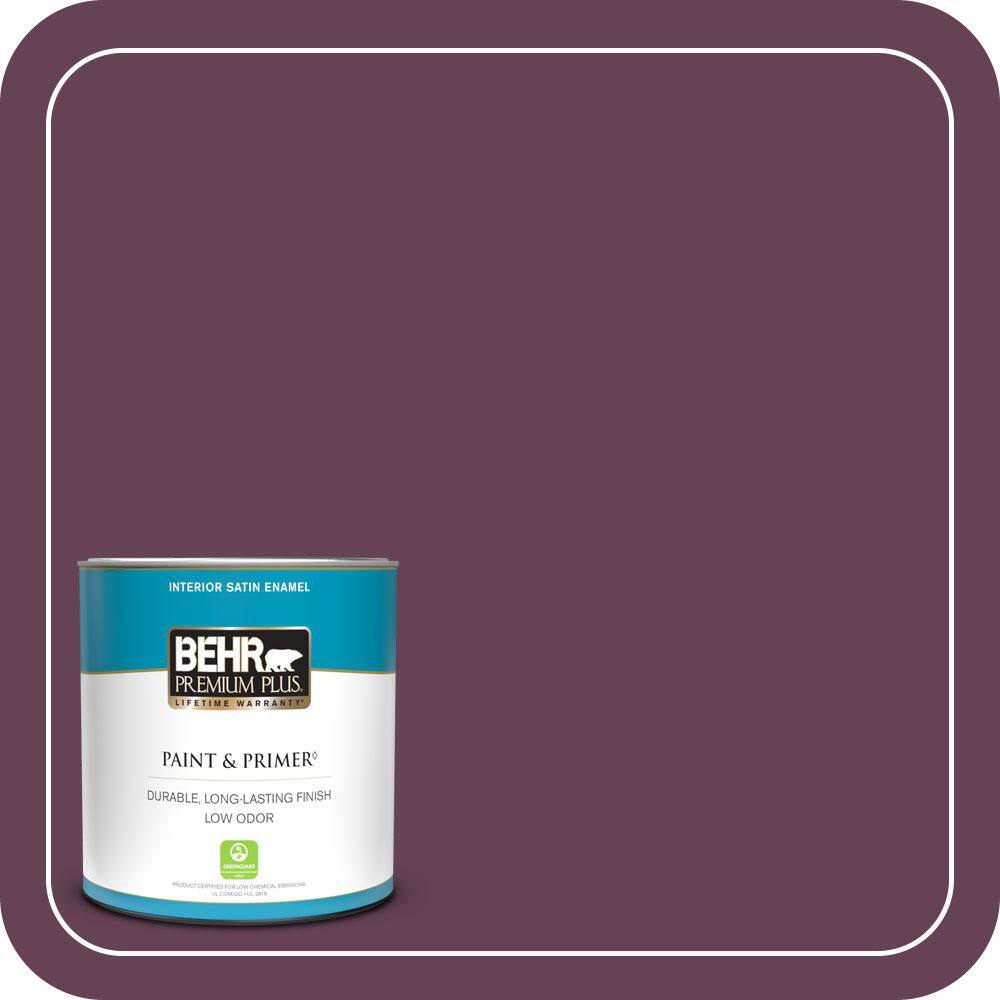 1 qt. #S-G-690 Delicious Berry Satin Enamel Low Odor Interior Paint & Primer price history on PriceWatchPro