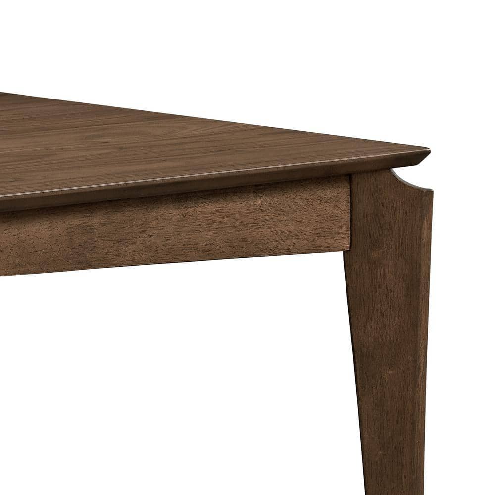 Natural Walnut Brown 59" Contemporary Rectangular Dining Table