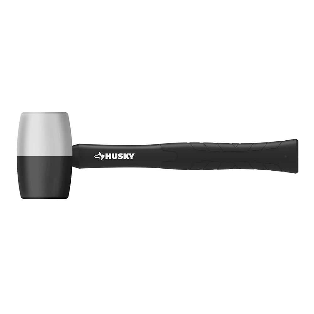 Husky 16 oz. White and Black Rubber Mallet 90690