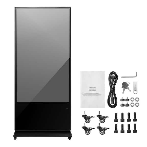 65 in. Digital Signage Display, Touchscreen Digital Kiosk, 4K UHD LCD Screen, 2GB RAM & 32GB ROM, WiFi HDMI/USB Input