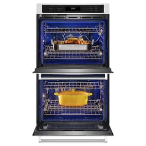 30 in. Double Electric Wall Oven with Convection Self-Cleaning in White