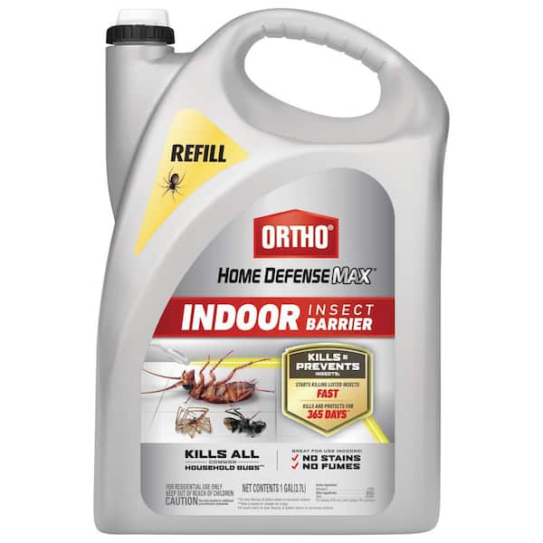 Home Defense Max Indoor Insect Barrier 1 gal. Ready-To-Use Spray Roach, Spider and Ant Insect Killer Refill