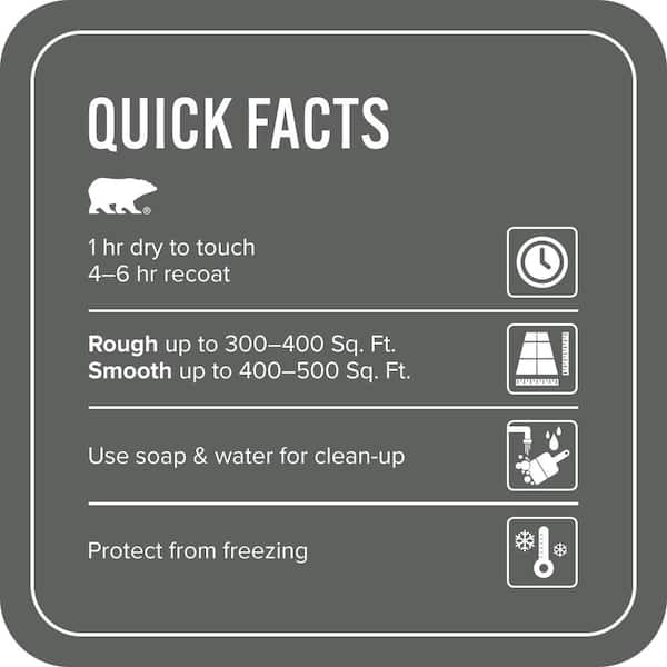BEHR PREMIUM - 1 gal. #N460-6 Hematite Self-Priming 1-Part Epoxy Satin Interior/Exterior Concrete and Garage Floor Paint