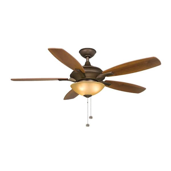 Hampton Bay Springview 52 in. Indoor Oil-Rubbed Bronze Ceiling Fan with Light Kit