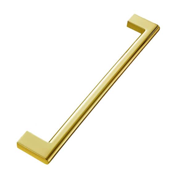 Sumner Street Home Hardware Vail 8 in. (203 mm) Center-to-Center Polished Gold Bar Pull