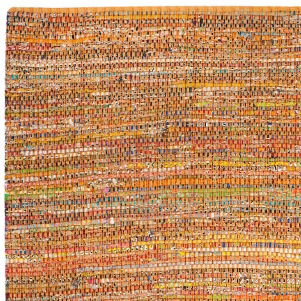Yellow 8' x 10' Safavieh Nantucket Collection NAN220D Handmade Boho Cotton Area Rug 