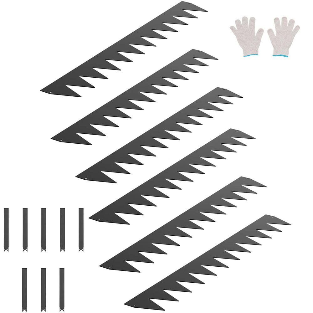 40 in. L x 8 in. H x 0.06 in. W Black Rust-Resistant Bendable Pathway Divider Metal Landscape Edging Borders (6-Pack) price history on PriceWatchPro