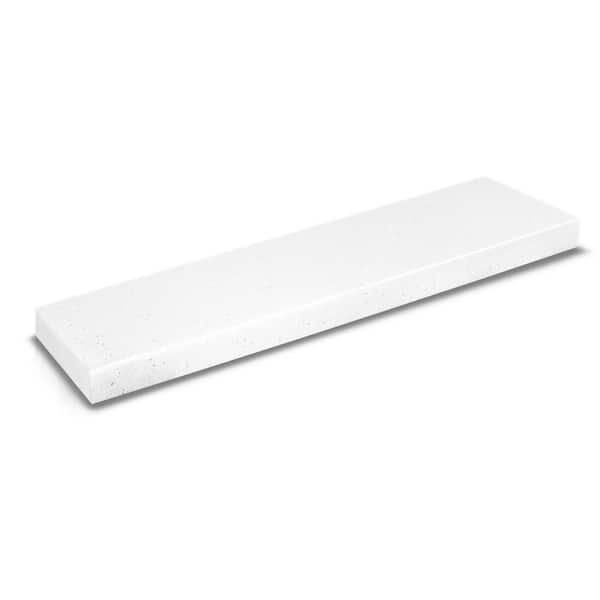 Unbranded 25 in. x 4 in. Solid Surface Backsplash in Shower