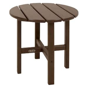 Cape Cod 18 in. Vintage Lantern Round Plastic Outdoor Patio Side Table