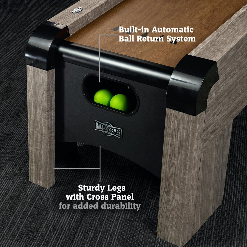 108" Gray and Brown PVC Laminate Roll and Score Game Table