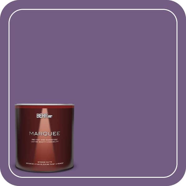 BEHR MARQUEE 1 qt. #650B-7 Mystical Purple Matte Interior Paint & Primer