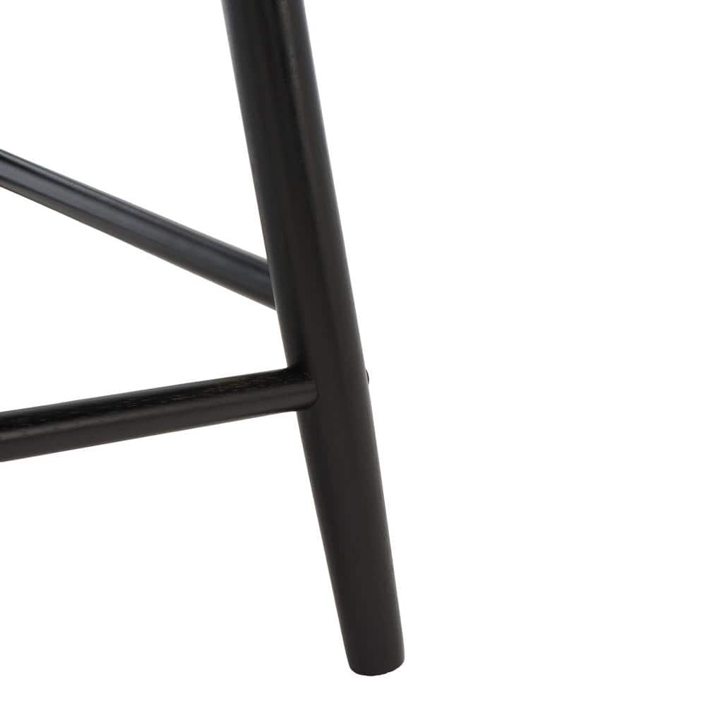 Jay Black Wood and Metal Counter Stool