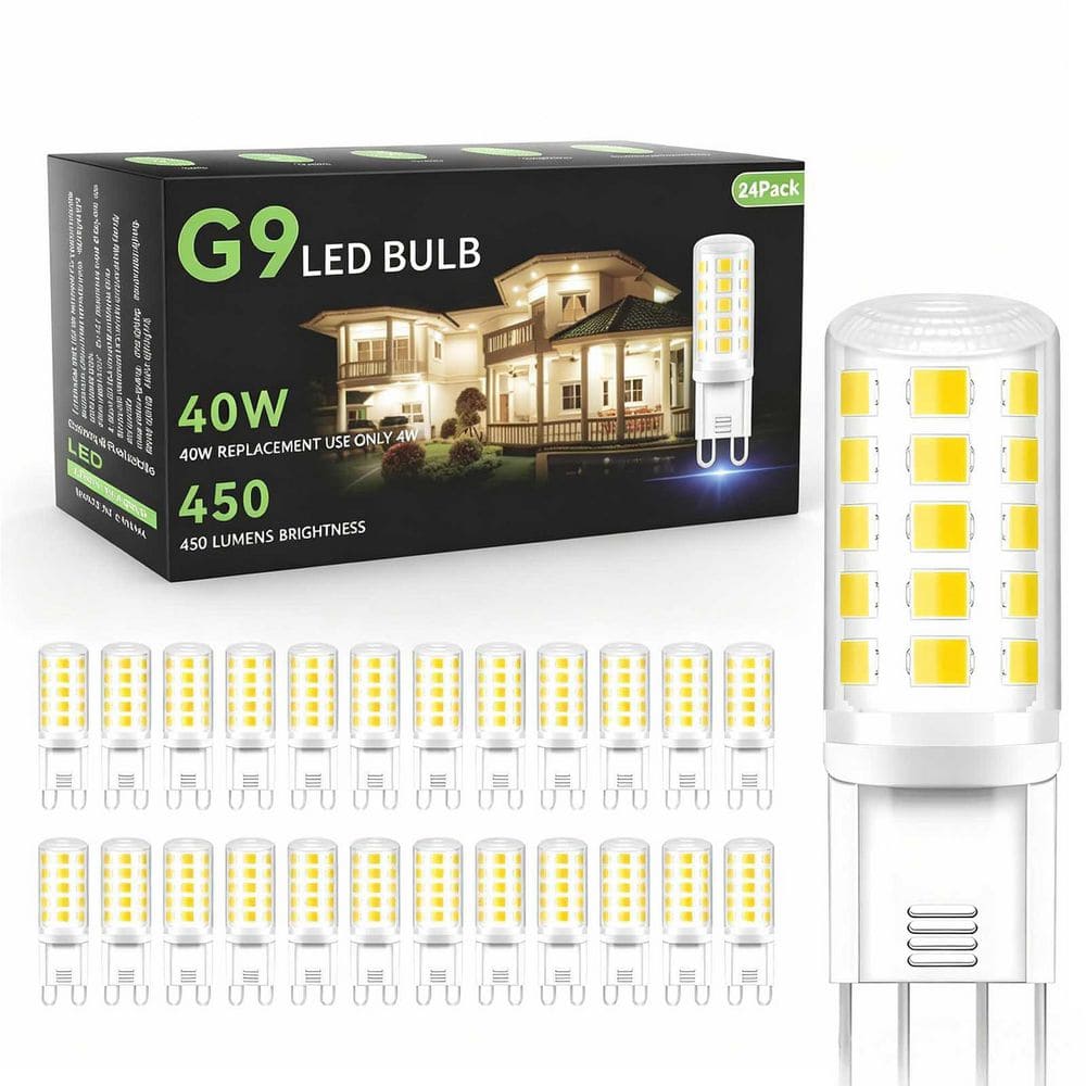40-Watt Equivalent Non-Dimmable G9 Bi-Pin Capsule LED Light Bulb, Cool White 6000K (24-Pack) price history on PriceWatchPro