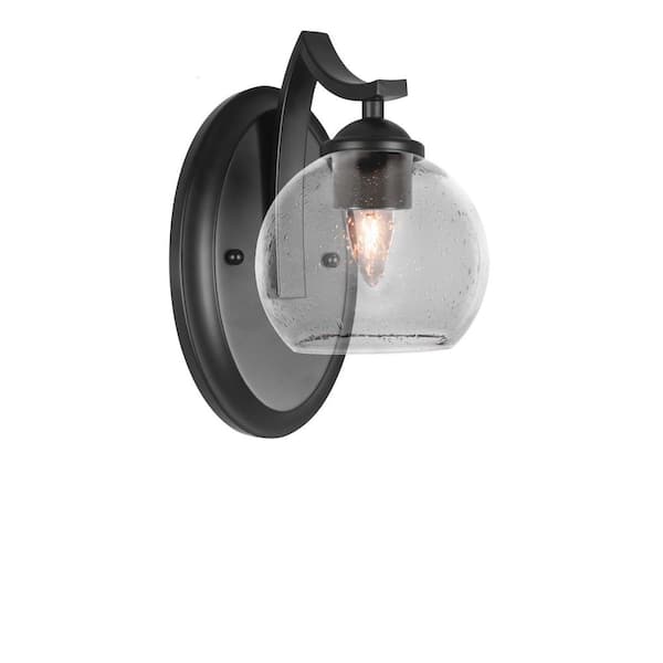 Unbranded Cleveland 1-Light Matte Black Wall Sconce