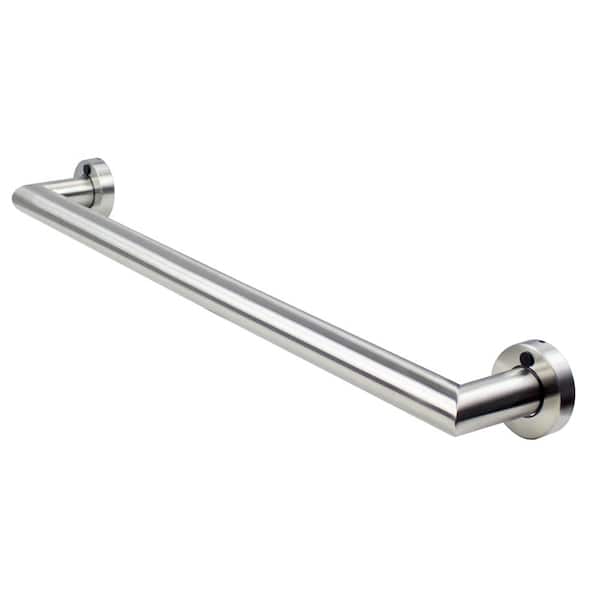 Transolid Z-Series 24 in. x 1.25 in. Concealed Screw Grab Bar in Brushed Stainless