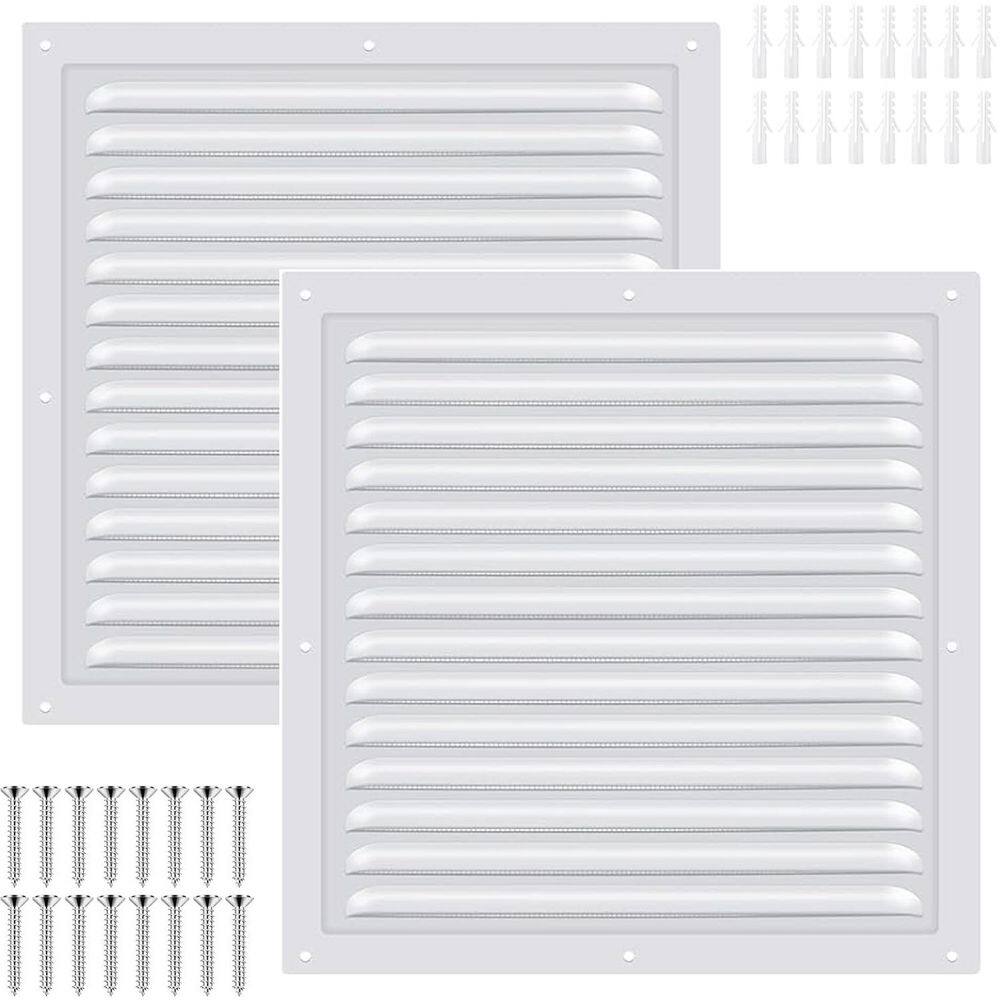 12 x 12 Square White Aluminum Gable Vent with Screen Mesh for Attic Shed Garage Ventilation Moisture Protection price history on PriceWatchPro