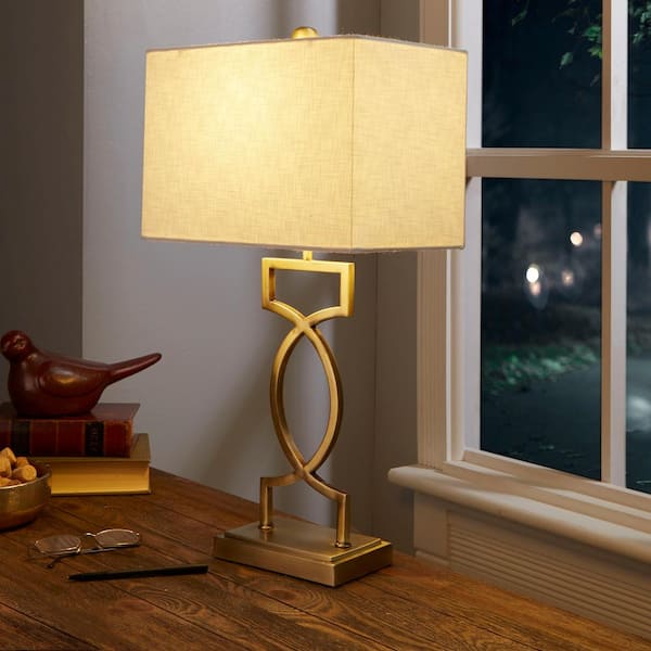 Silverwood Furniture Reimagined Estelle 24.5 in. Gold Table Lamp