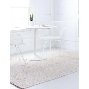 Braided Chindi Ivory 2 ft. x 3 ft. Accent Rug