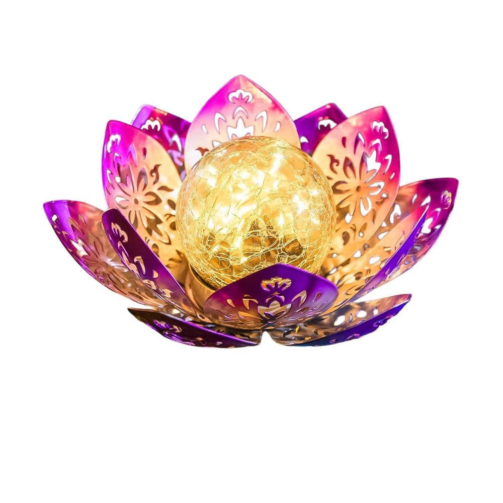 Solar Garden Lights Outdoor Decorative, Bright Lotus Flower Table Lamp, Waterproof Solar Lights for Patio, Pathway price history on PriceWatchPro