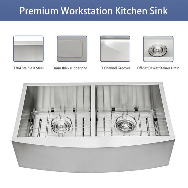 Thick Stainless Steel Kitchen Sink Set