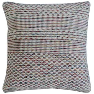 Lucia Bohemian Multi-Color Striped Durable Poly Fill 20 in. x 20 in. Throw Pillow