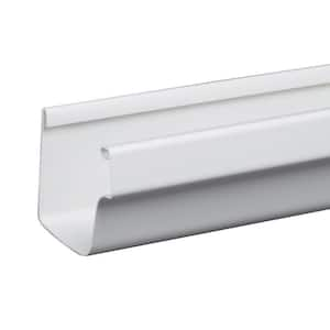 Amerimax Home Products 4 in. x 10 ft. White Vinyl U-Style Gutter